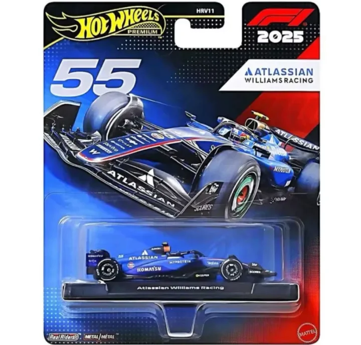 up_55 Hot Wheels Premium Collectible Williams Racing F1® Team Car - Carlos Sainz Jr 2025 - Image 1